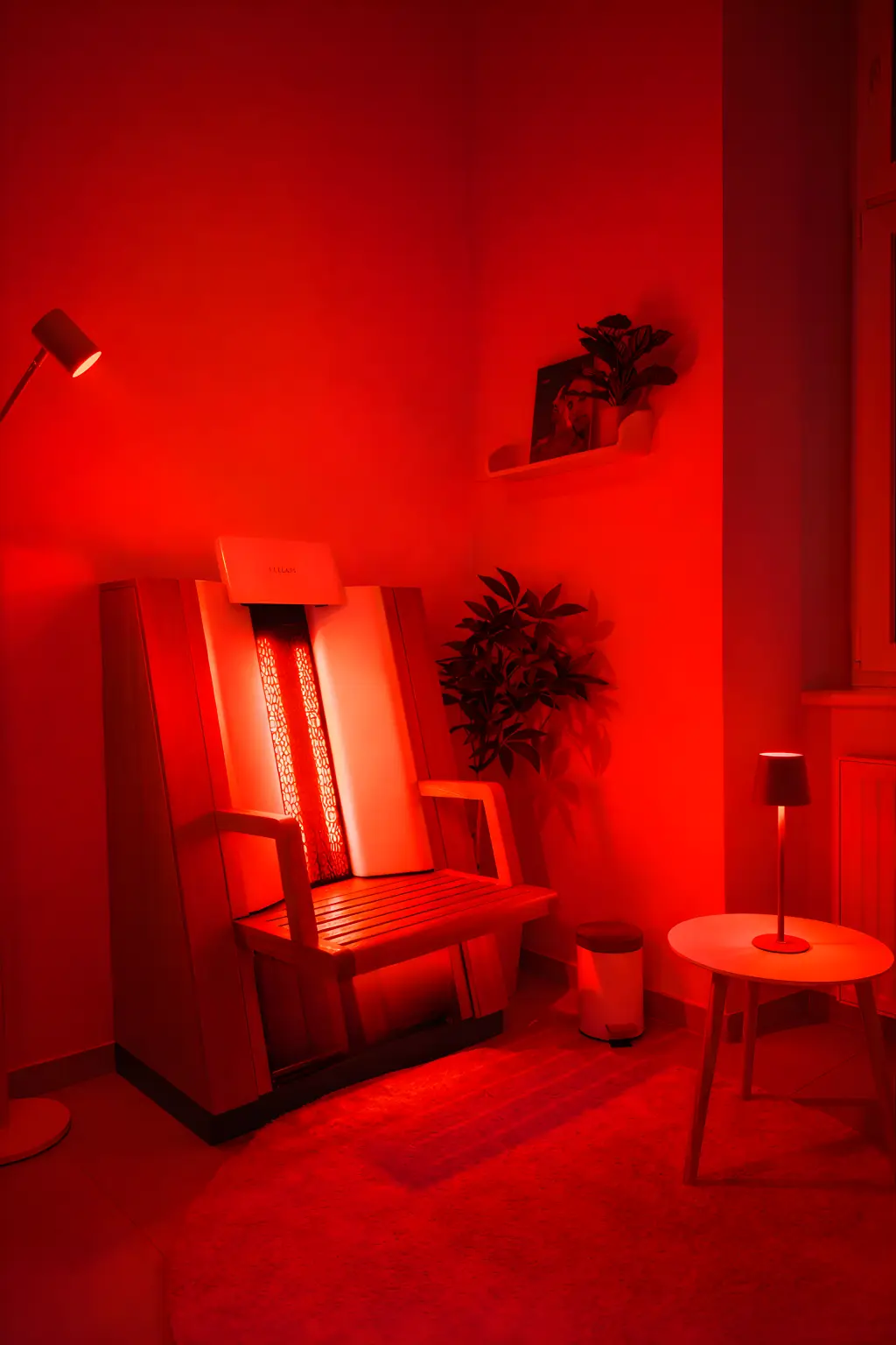 Infrarot-Sitz mit Rotlichttherapie im AURA Vitality Wellness- und Biohacking Studio in Wien