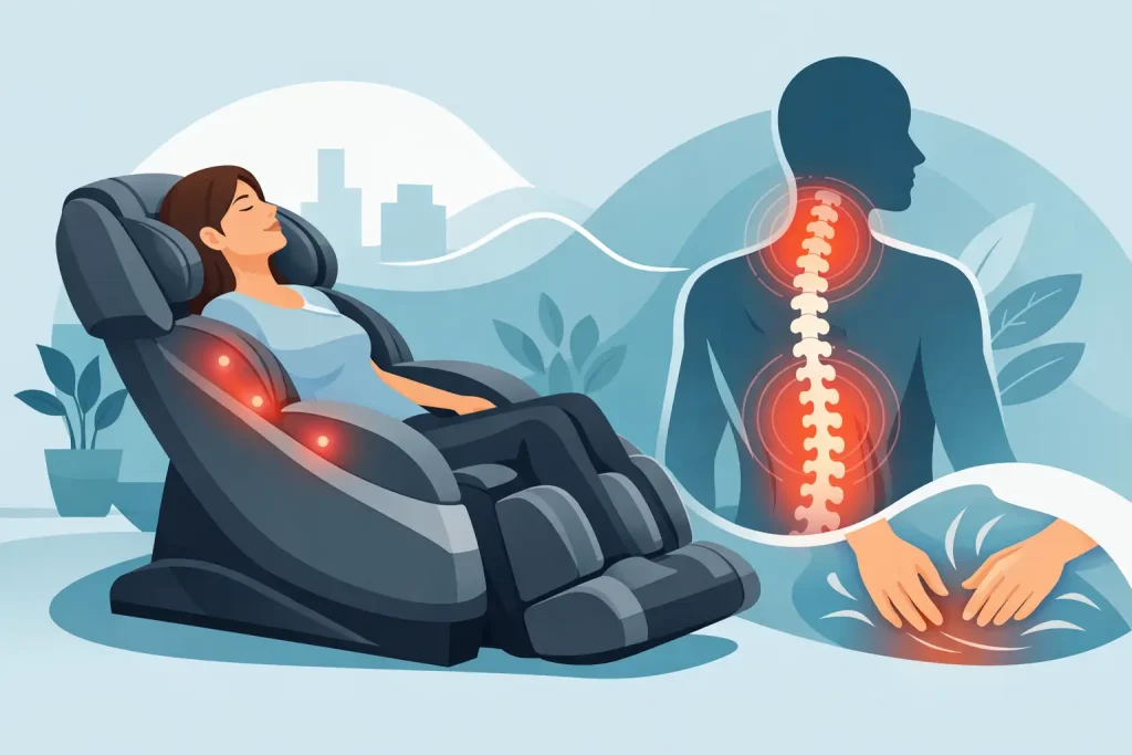 Massagesessel gegen Verspannungen im Rücken