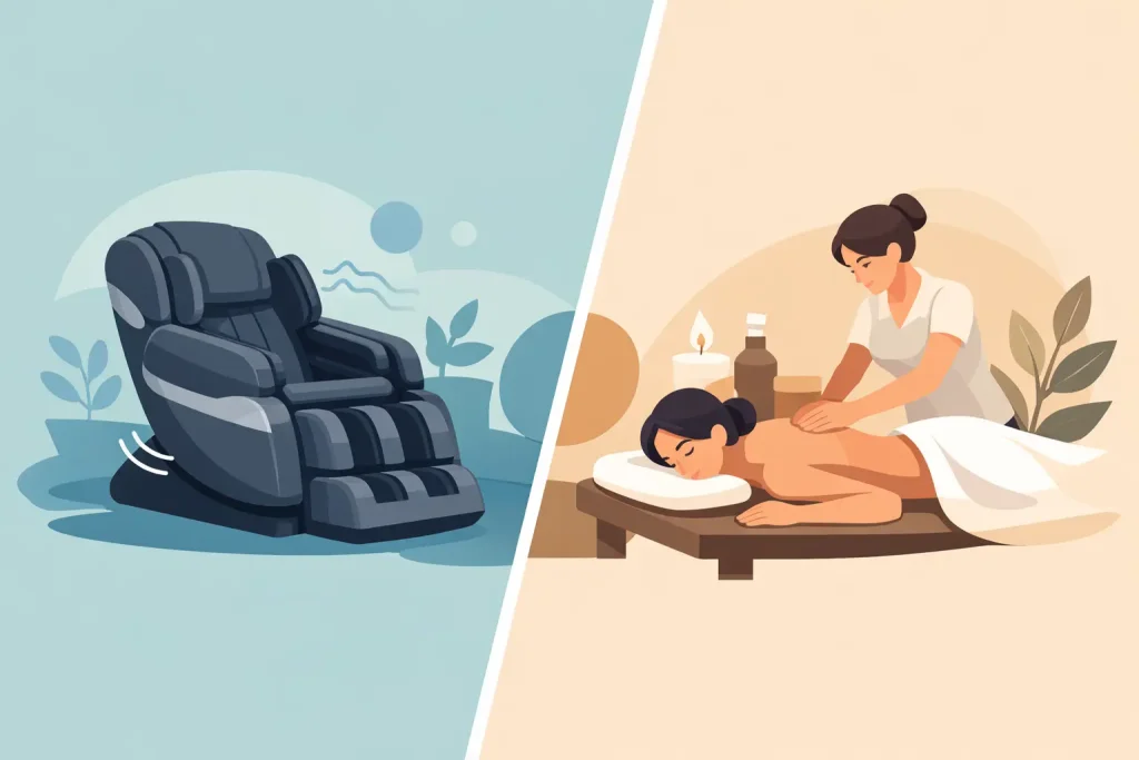 Massagesessel vs klassische Massage - was passt?
