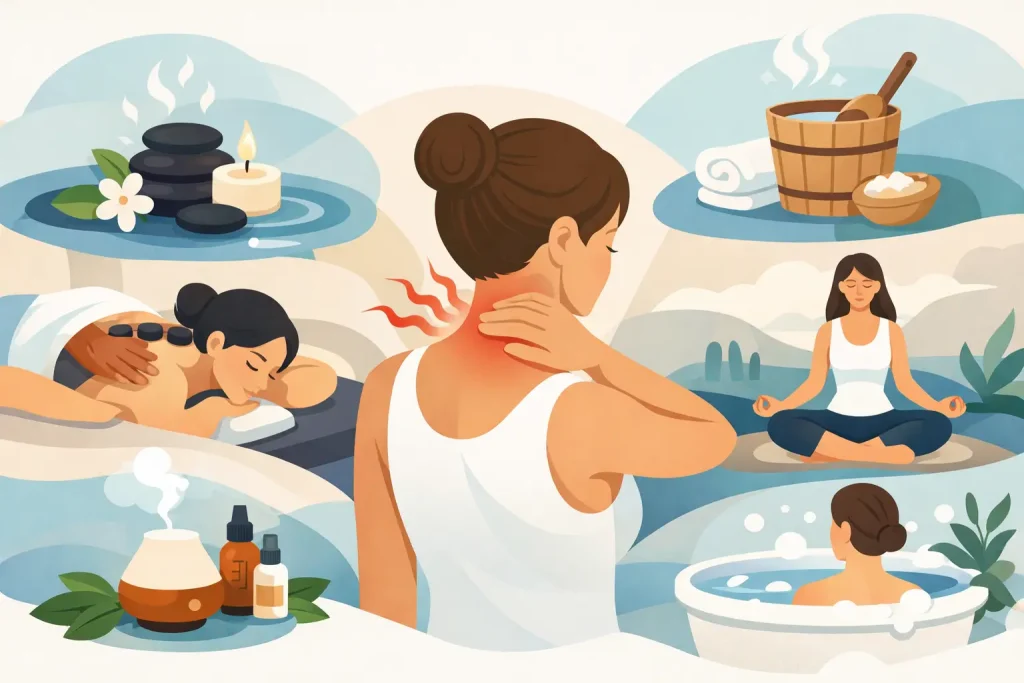 Welche Wellness hilft bei Verspannungen?